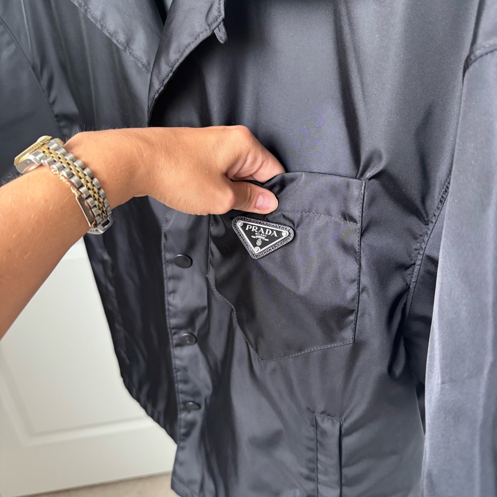 Prada Re-Nylon Short-Sleeved Shirt - Picture 6 of 9